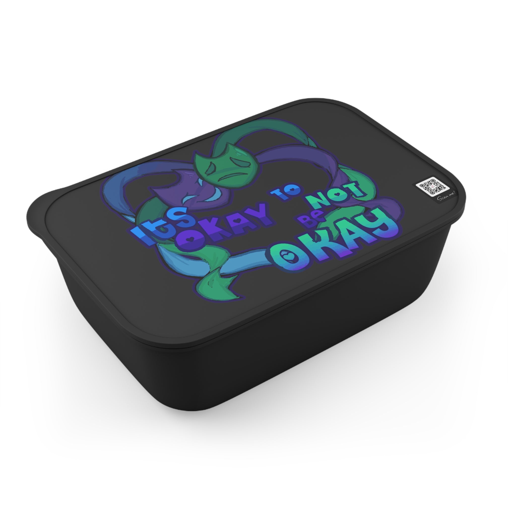 It's Okay to Not Be Okay Bento Box, Mental Health Lunch Container, Motivational Meal Prep, Gift for Encouragement, Self-Care Essentials