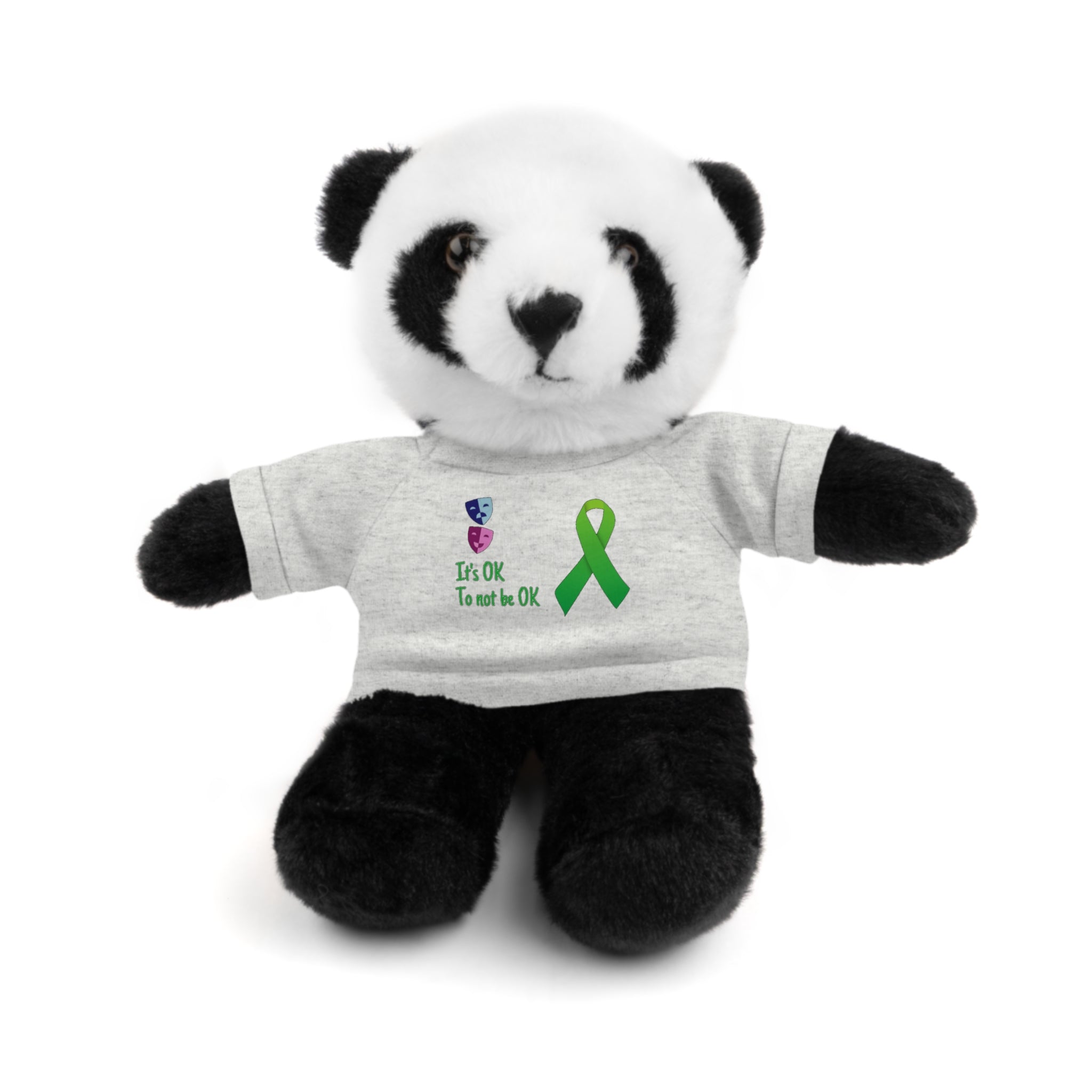 Stuffed Animal with Encouraging Tee, Comfort Stuffie, Motivational Plush, Supportive Teddy Bear