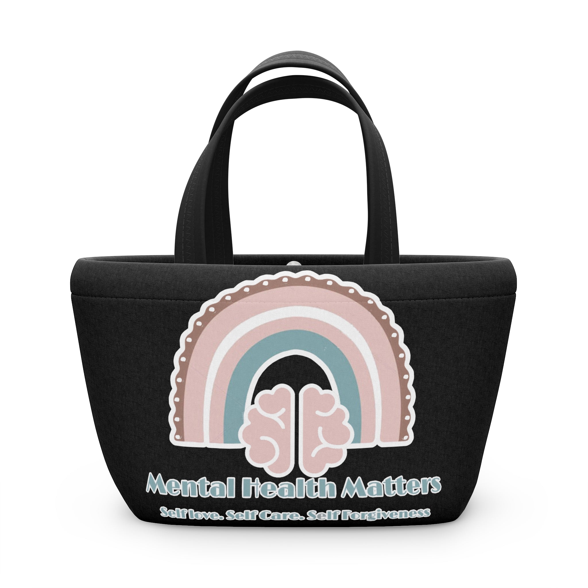 Mental Health Matters Lunch Bag | Stylish Tote for Self-Care, Eco-Friendly Food Carrier, Mindfulness Gift, Wellness Accessory