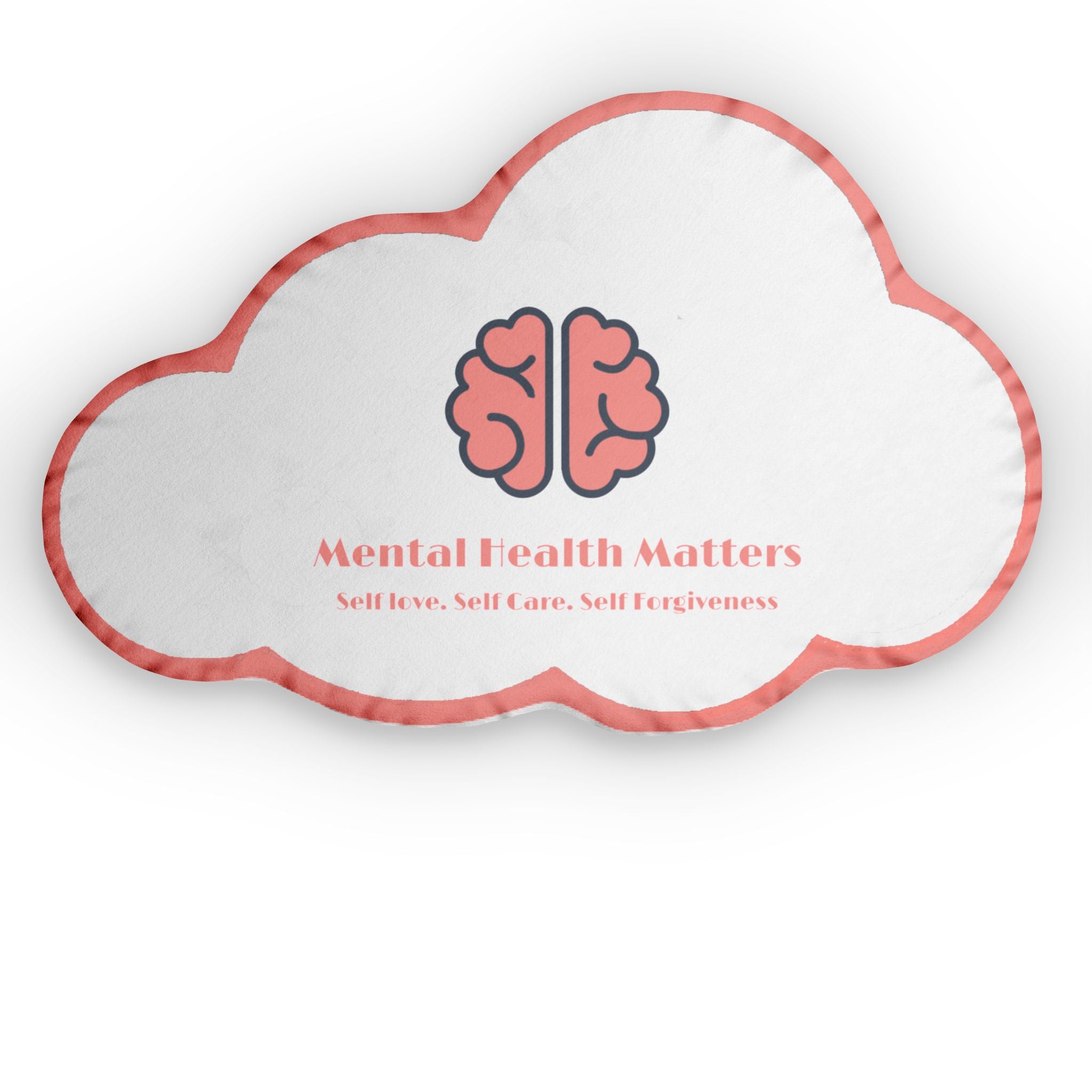 Mental Health Matters Cloud-Shaped Pillows for Mental Wellness, Unique Gifts, Home Decor, Self-Care, Couch Accessories, Stress Relief