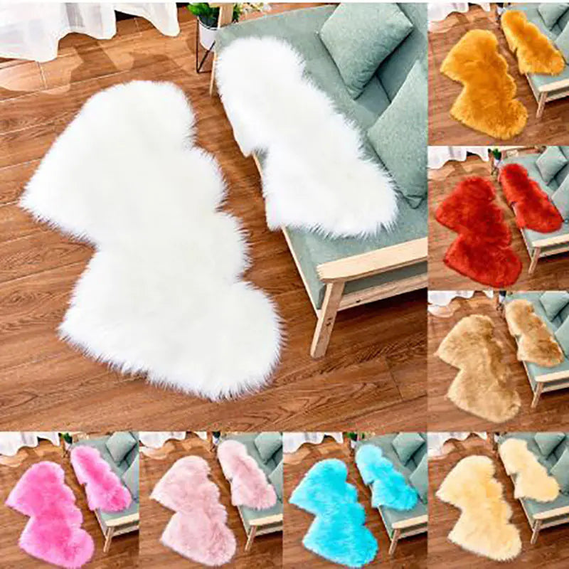 Custom Plush Heart-Shaped Stair Carpet for Decor