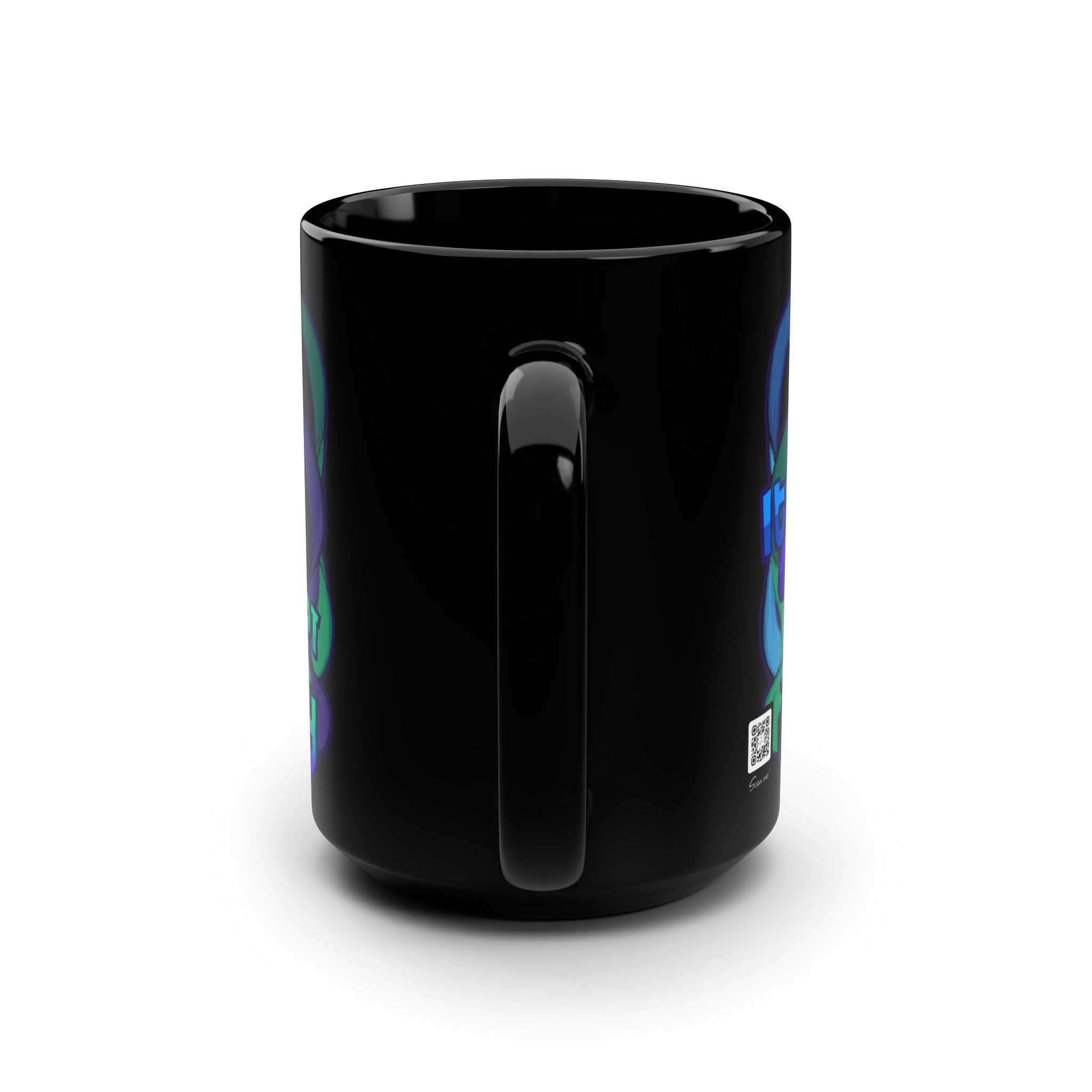 It's Okay to Not Be Okay Heartfelt Black Mug for Self-Care, Unique Gift for Mental Health Awareness, Fun Coffee Cup, Inspirational, Comfort Drinkware, Encouragement