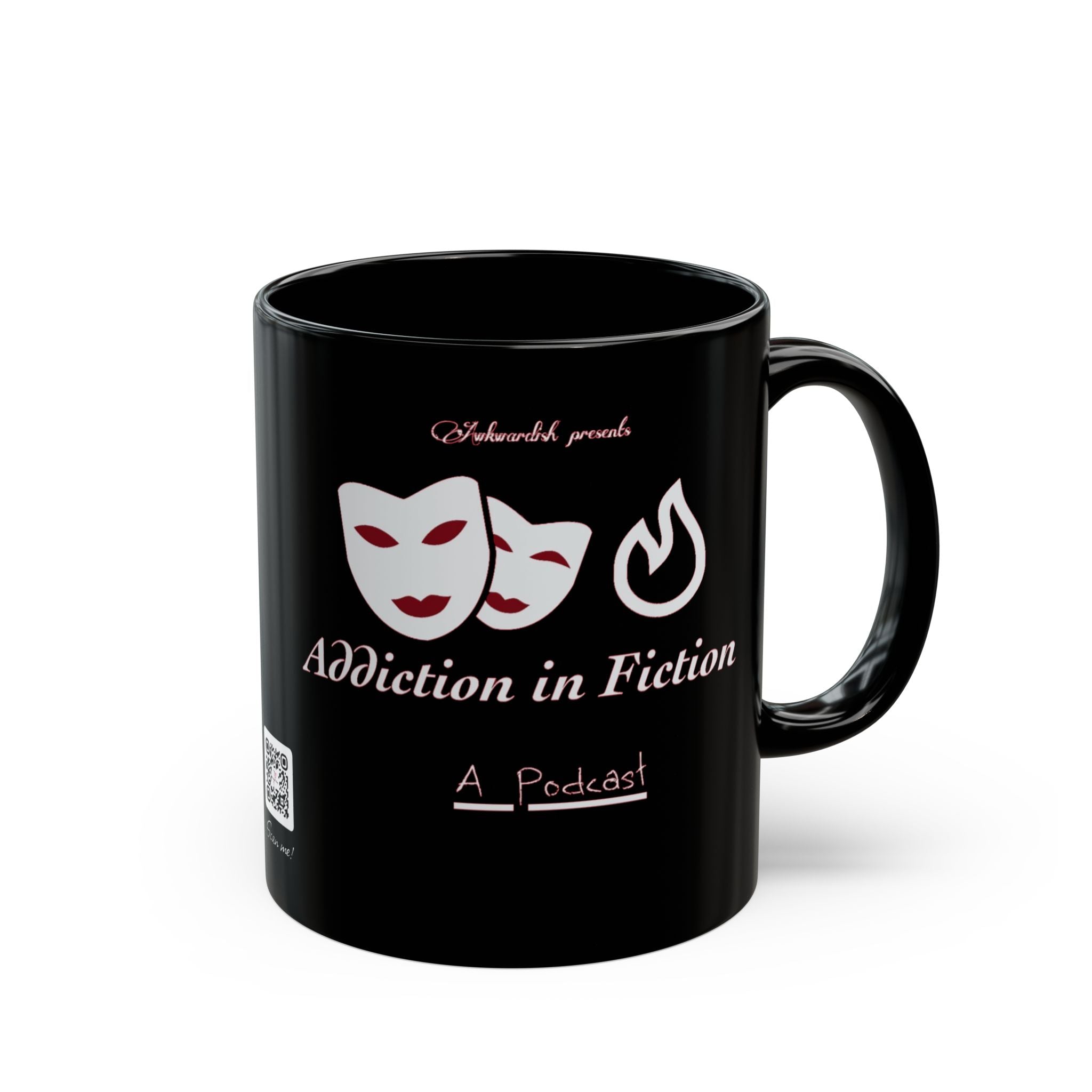 Addiction in Fiction Black Mug for Podcast Lovers, Addicted to Storytelling, Unique Gift for Writers, Halloween Themed Drinkware, [...]
