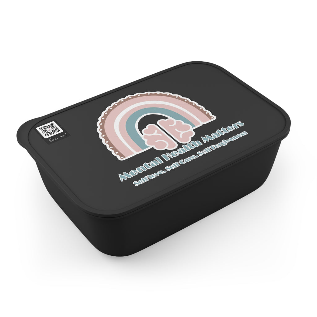 Mental Health Matters V2. Bento Box, Lunch Container, Eco-Friendly Lunchbox, Mindfulness Gift, Food Storage Solution