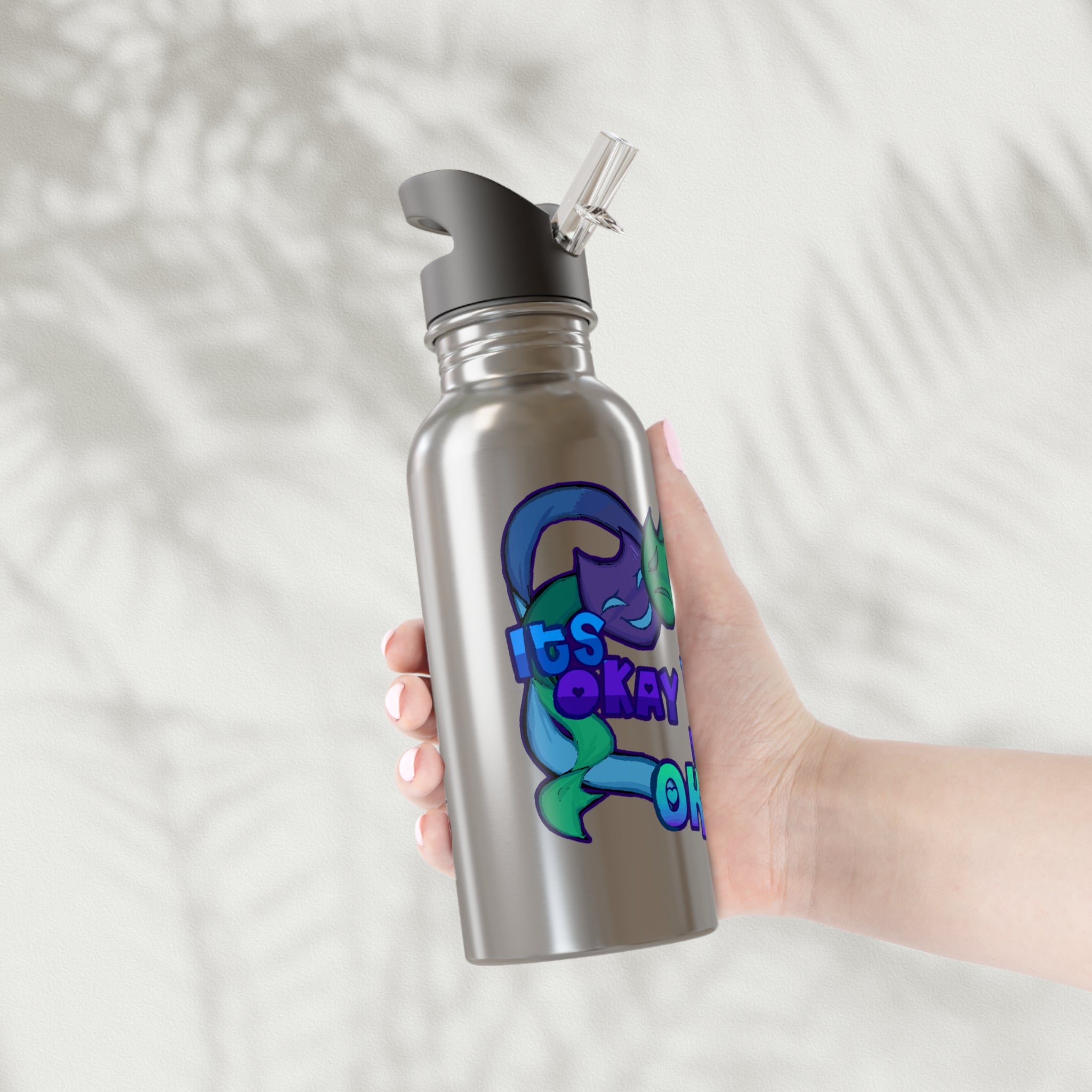 It’s Okay to No Be Okay (2025) Emotional Support Stainless Steel Water Bottle, 20oz, Motivational Drink Container, Mental Health Gift, Reusable Bottle, Eco-Friendly [...]