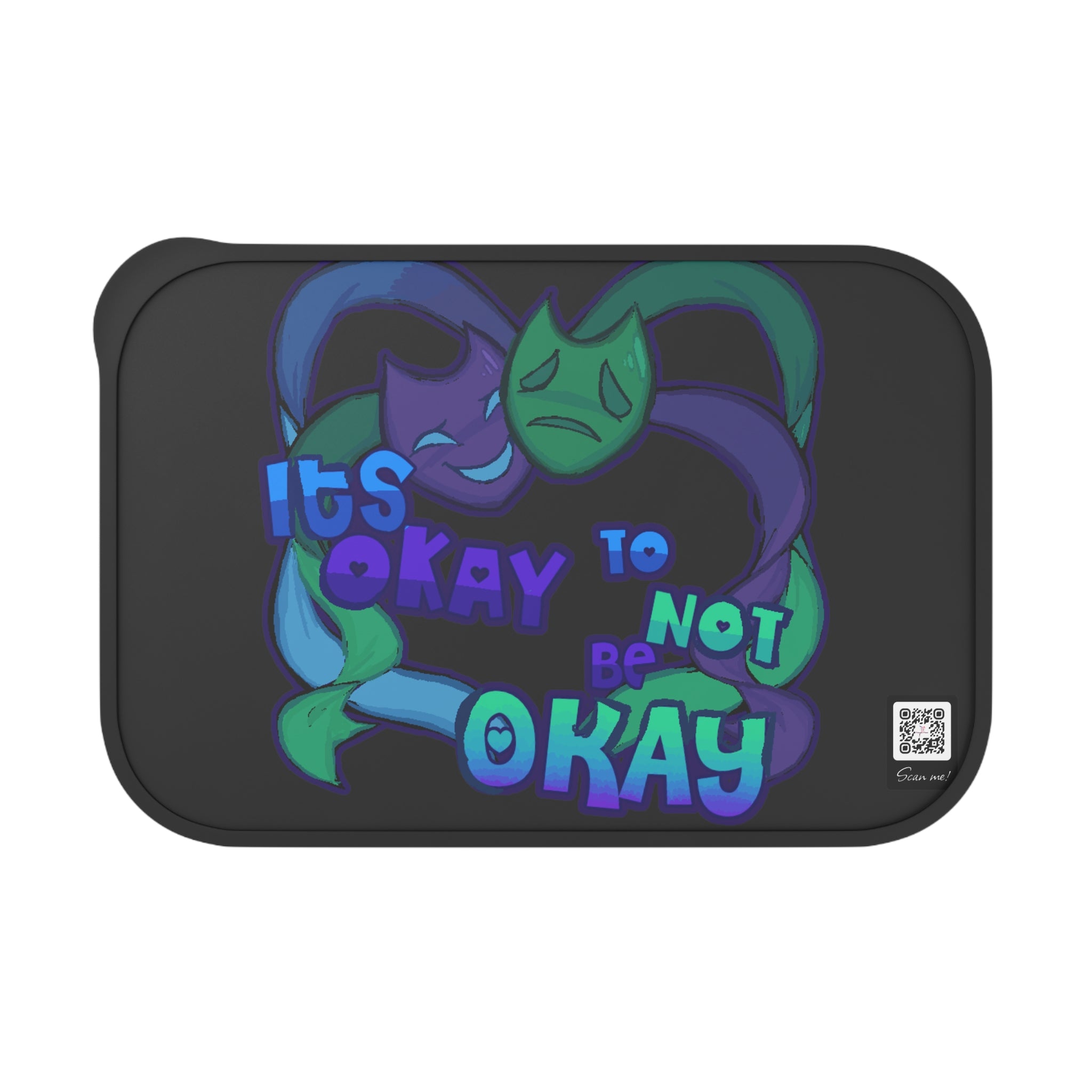 It's Okay to Not Be Okay Bento Box, Mental Health Lunch Container, Motivational Meal Prep, Gift for Encouragement, Self-Care Essentials