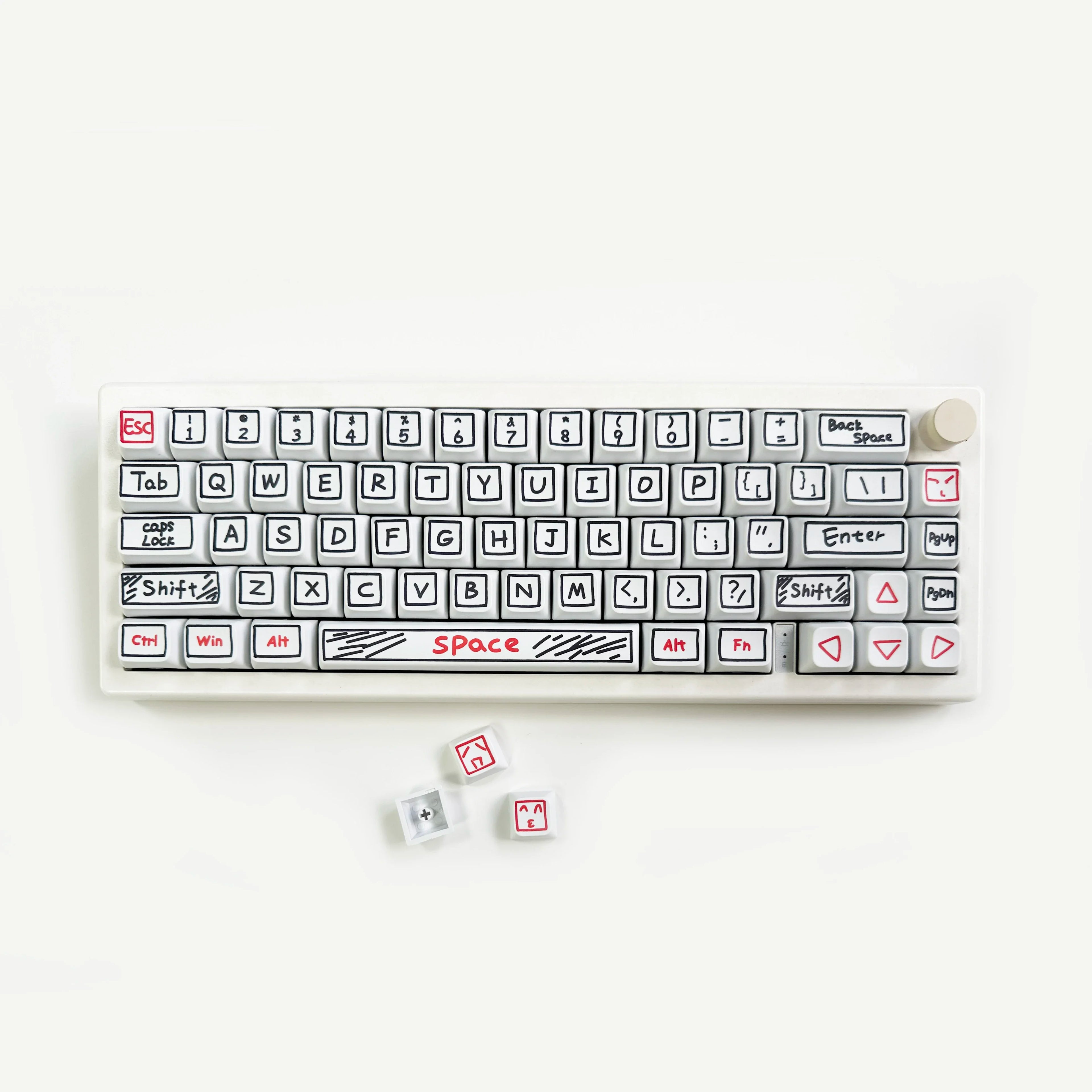 125 Keys XDA Profile Graffiti Theme Keycap PBT Dye Sublimation Customized DIY Keycaps for Gaming Mechanical Keyboard MX Switches
