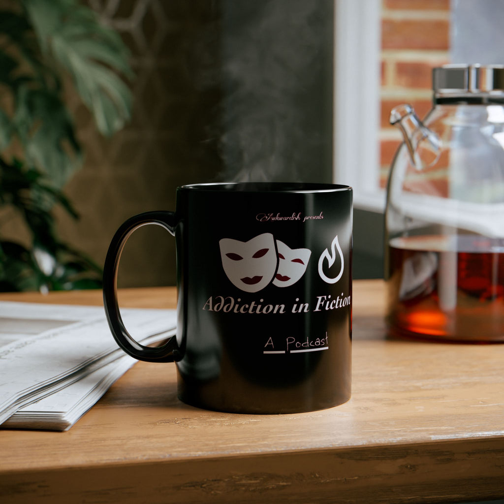 Addiction in Fiction Black Mug for Podcast Lovers, Addicted to Storytelling, Unique Gift for Writers, Halloween Themed Drinkware, [...]