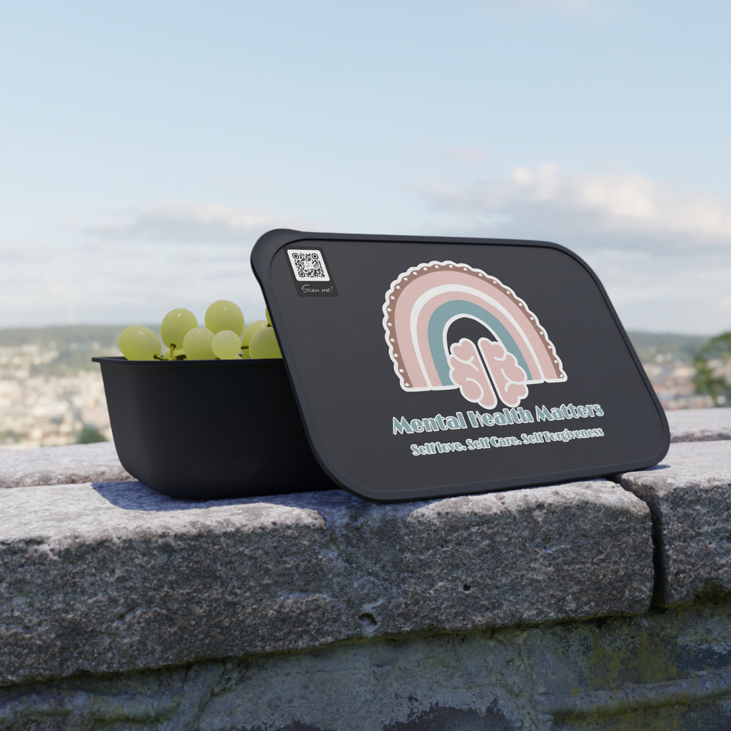 Mental Health Matters V2. Bento Box, Lunch Container, Eco-Friendly Lunchbox, Mindfulness Gift, Food Storage Solution
