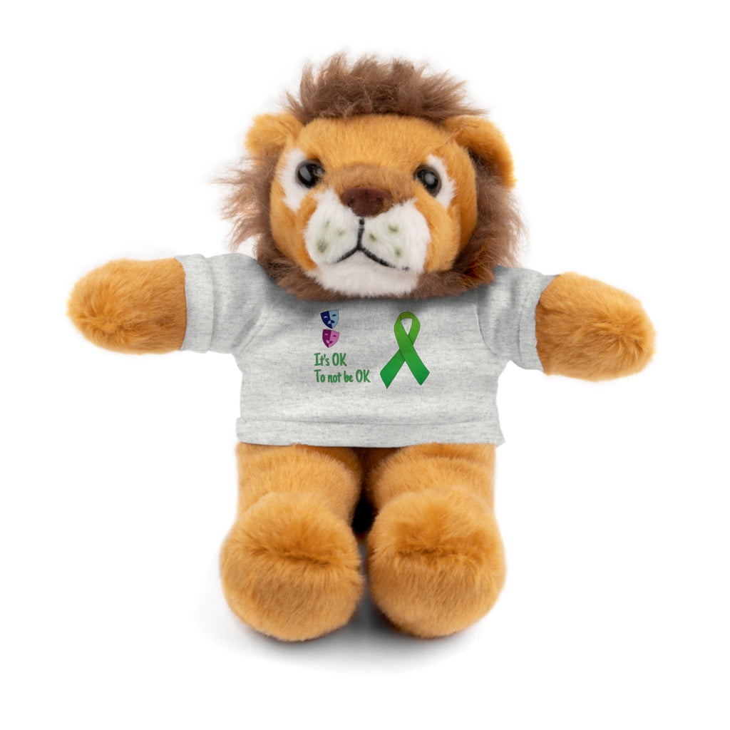 Stuffed Animal with Encouraging Tee, Comfort Stuffie, Motivational Plush, Supportive Teddy Bear