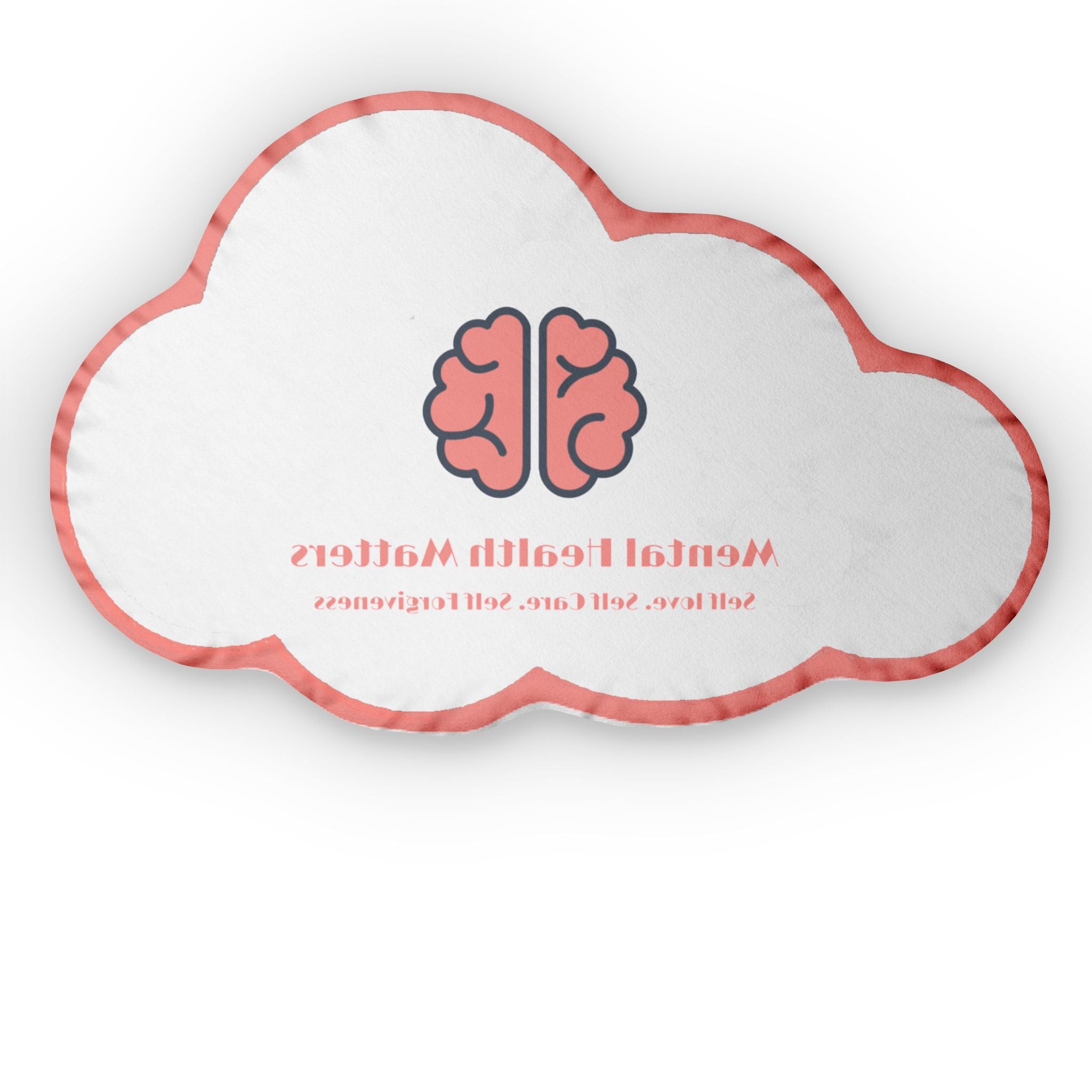 Mental Health Matters Cloud-Shaped Pillows for Mental Wellness, Unique Gifts, Home Decor, Self-Care, Couch Accessories, Stress Relief