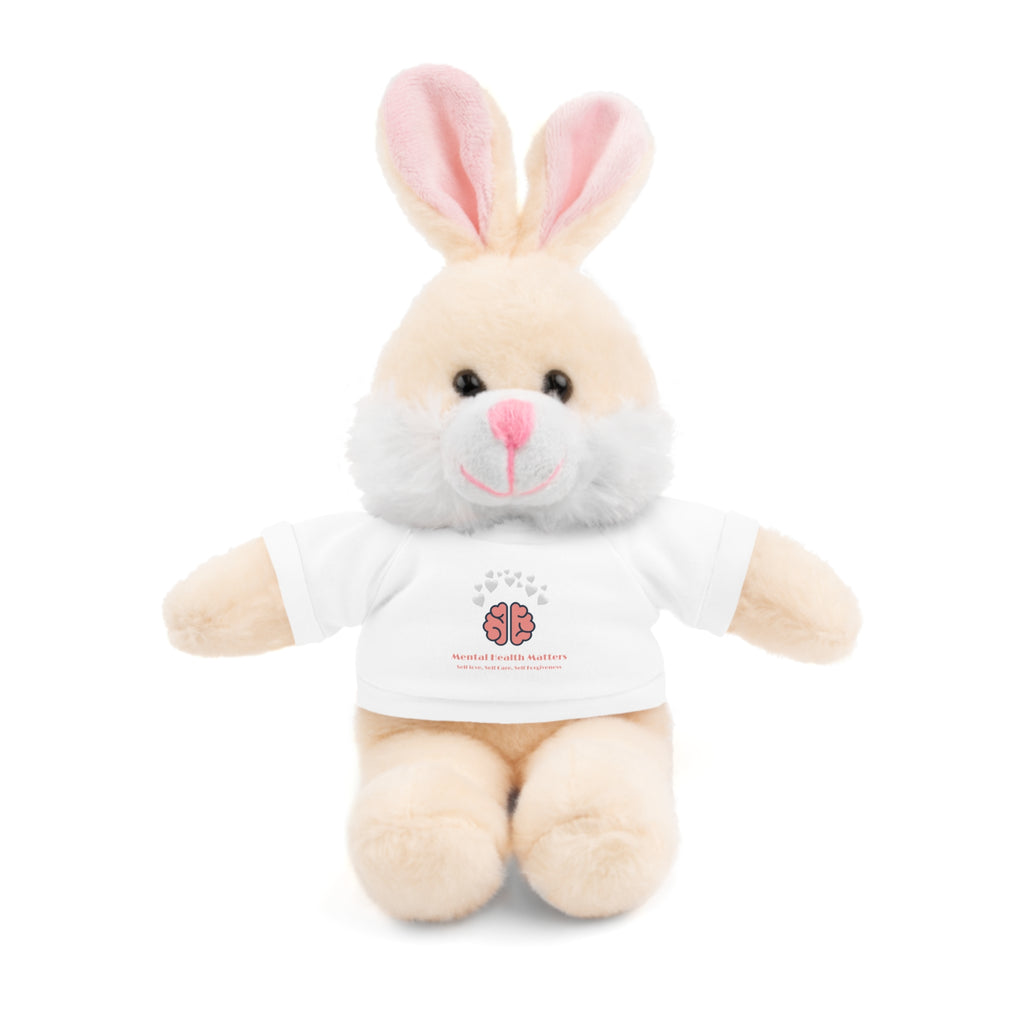 Stuffed Animal with Encouraging Tee, Comfort Stuffie, Motivational Plush, Supportive Teddy Bear