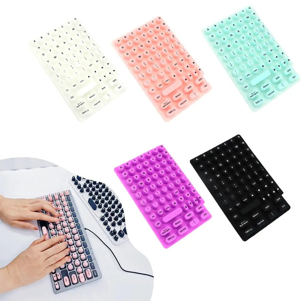 Silicone Laptop Keyboard Film Long Nails Convenient Artifact Typing Available On Nails Key Protects Caps Manicure Press K7N0