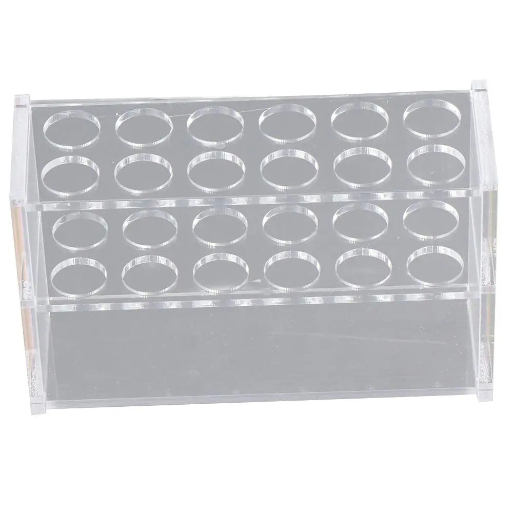 10ml Test Tube Rack Holder Acrylic 6 holes Lab Stand 16mm Clear Centrifuge Tubes Rack Tubes